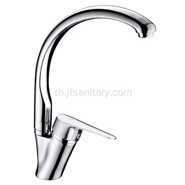 คอห่านออกแบบอ่างล้างจานสีทองเหลือง faucet swivel